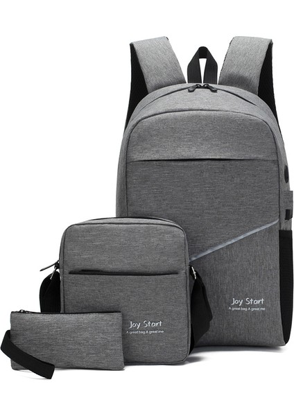 Iş Üç Parçalı Takım Elbise Erkek Sırt Çantası Moda Trendi Sırt Çantası Bilgisayar Çantası (Yurt Dışından)
