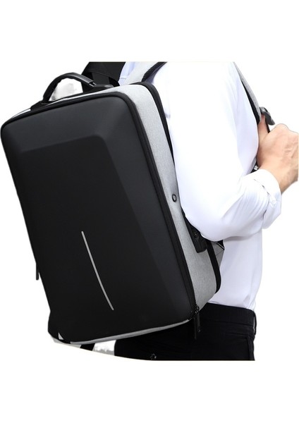 17.3 Inç 15.6 Bilgisayar Çantası Alaşım Çerçeve Hırsızlık Önleyici Çanta Iş Sert Kabuklu Sırt Çantası (Yurt Dışından) modelleri