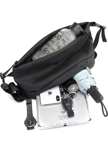 Erkek Göğüs Çantası Günlük Omuz Çantası Çok Fonksiyonlu Su Geçirmez Messenger Çanta (Yurt Dışından) fiyatları