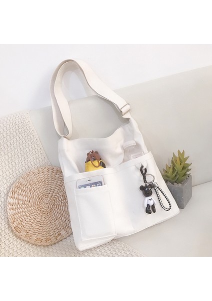 Büyük Kapasiteli Kanvas Postacı Çantası (Yurt Dışından)