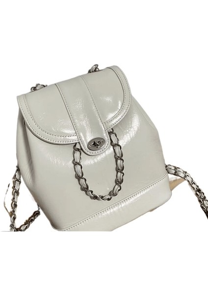 Kadın Kore Versiyonu Ins Büyük Kapasiteli Elmas Zincir Sırt Çantası (Yurt Dışından)