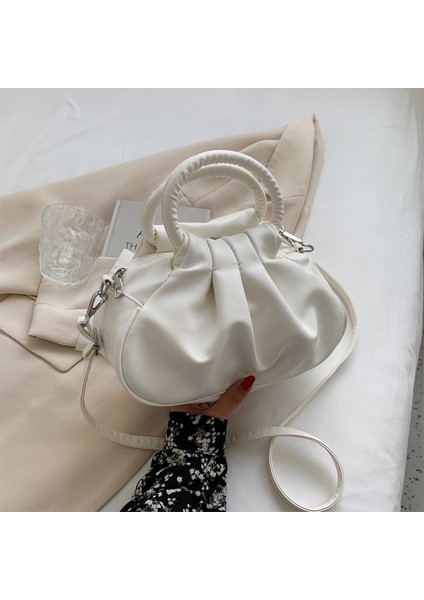 Bulut Retro Koltuk Altı Çantası Tek Omuz Messenger Kadın Çantası (Yurt Dışından)