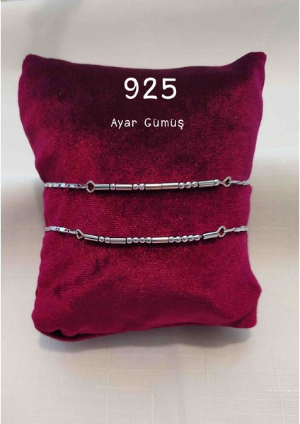 925 Ayar Gümüş Mors Alfabesi Bileklik Zincir Çift Bilekliği Sevgili Bilekliği Zincir Mors Alfabe fiyatları