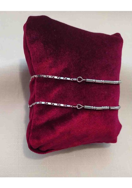 925 Ayar Gümüş Mors Alfabesi Bileklik Zincir Çift Bilekliği Sevgili Bilekliği Zincir Mors Alfabe indirimleri