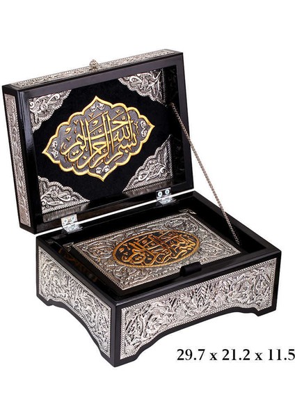 Vgd Gumush Kuran-I Kerim Altın Yaldızlı Sandık