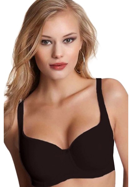 Kadın Siyah Şekillendiren Toparlayıcı Kaplı Balenli Sütyen Nbb 3613
