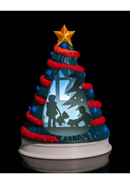 Yılbaşı Süsü Çam Ağacı LED Lamba Yılbaşı Süsü LED Lamba Büyük Boy 22CM