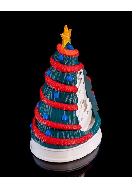 Yılbaşı Süsü Çam Ağacı LED Lamba Yılbaşı Süsü LED Lamba Büyük Boy 22CM