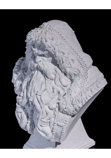 Yılbaşı Iskandinav Noel Baba Büst 15CM