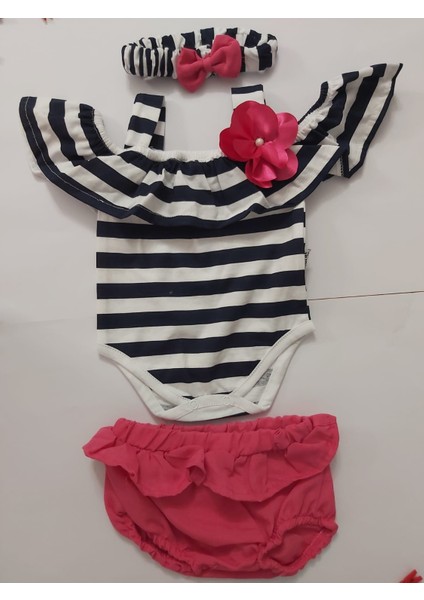 Kız Bebek Şortlu Takım