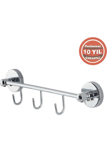 KR10-009 Paslanmaz Pirinç Karaca 3'lü Set Askılık