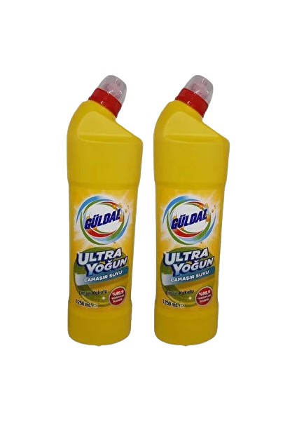 Çamaşır Suyu Ultra Yoğun 1250 ml x 2  Adet Limon Kokulu