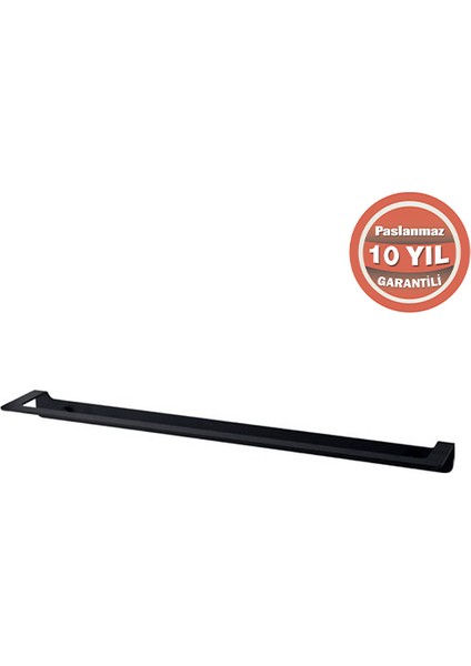 Paslanmaz Çelik Paris Mat Siyah 50 cm Uzun Havluluk