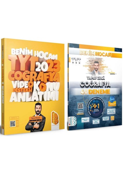 2023 TYT Coğrafya Video Destekli - Yapay Zeka Coğrafta 40 Deneme 2'li Set