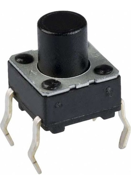 6x6 6.0mm Tach Buton (4 Bacak) x 1 Adet (RF036)