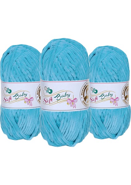 Soft Baby Kadife Örgü Ipi 100 Gr. 509 3 Adet
