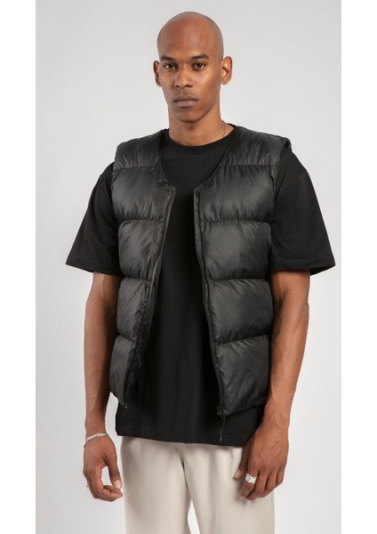 Unisex Rahat Kalıp Şişme Yelek Siyah TA-2320
