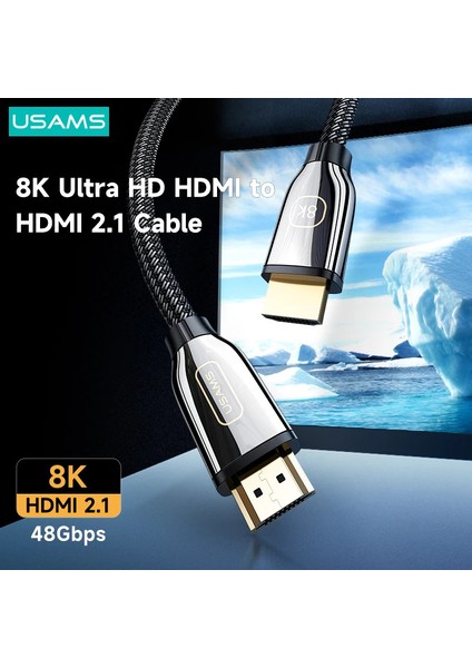 Usams SJ499 5m 8k 120Hz 48GBPS Ultra Hd Ses Video Kablosu