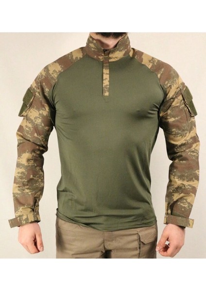Combat T-Shirt Eski Kamuflaj