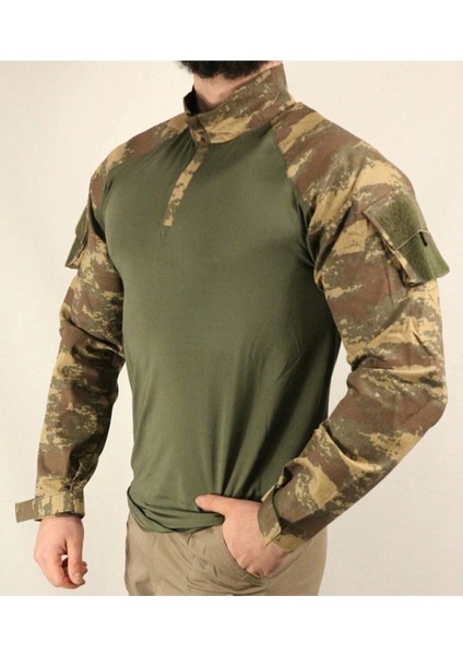Combat T-Shirt Eski Kamuflaj