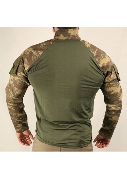 Combat T-Shirt Eski Kamuflaj