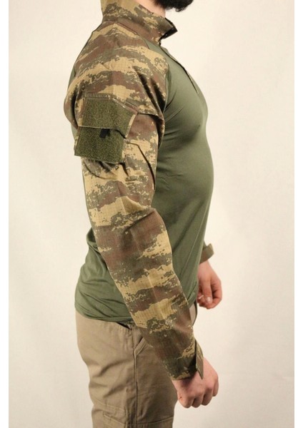 Combat T-Shirt Eski Kamuflaj