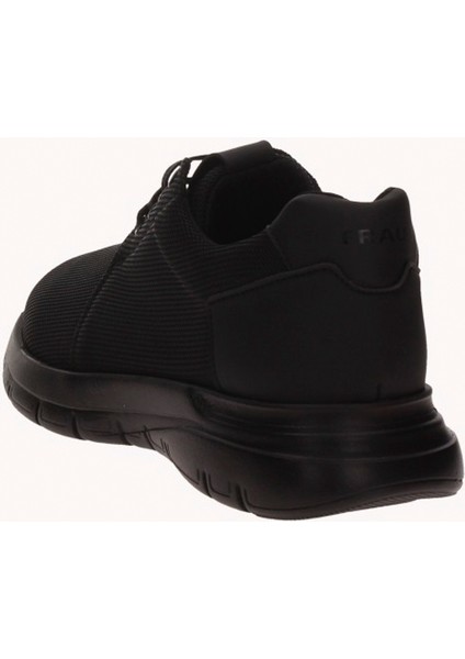 Erkek Sneaker ( Günlük) 09V1 Frau Tecno Neronero (Black With Black Outsole)