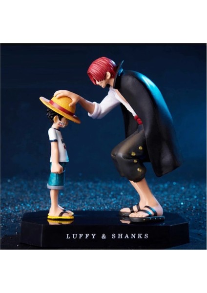 Dükkan Design 18 cm Monkey D. Luffy ve Shanks Statü Figür