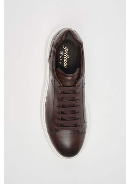 Ancona Deri Kahve Antik Eva Hazır Taban Sneaker modelleri
