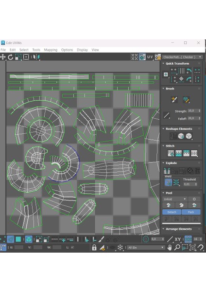 Autodesk 3ds Max 2025 Uvw Map ve Unwrap Uvw Map Eğitim Seti