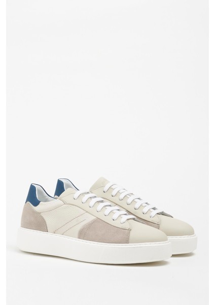 Granada Deri Bej Soft Süet Eva Hazır Taban Sneaker