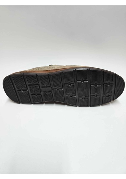 Deri Yazlık Kum Nubuk Rengi Erkek Ayakkabı C-21856 fırsatları