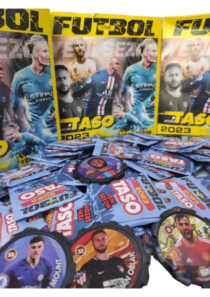 Yeni Sezon Futbol TASO-2023 %100 Futbolcu Tasoları (50 Adet) Son Seri Premium Tasolar