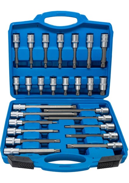 6190 1/2" Xzn Spline M-Torx Lokmalı Bits Uç Takımı 26 Parça