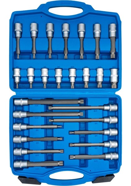 6190 1/2" Xzn Spline M-Torx Lokmalı Bits Uç Takımı 26 Parça