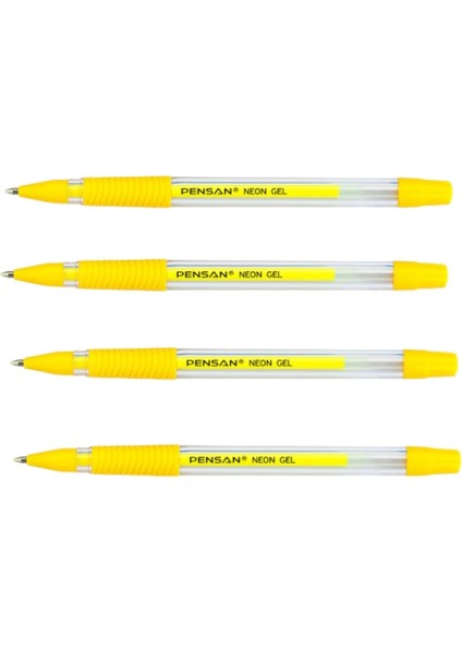 Neon Jel Kalem Sarı 1 mm 4 Adet