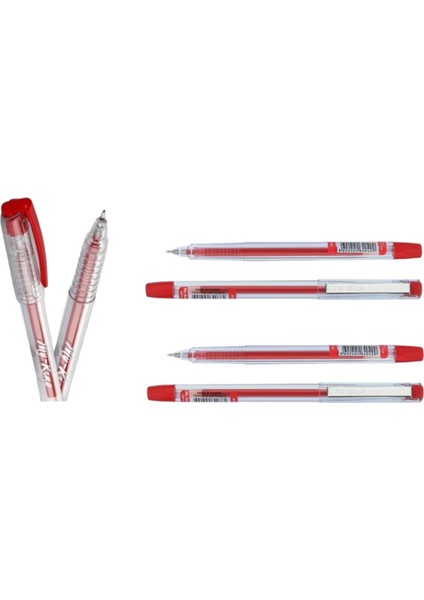 6405 My Kıng Jel Metal Klips Kalem Kırmızı 0 5 4 Adet