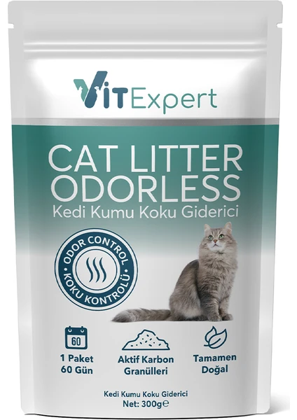 Aktif Karbon Kedi Kumu Koku Giderici 300G