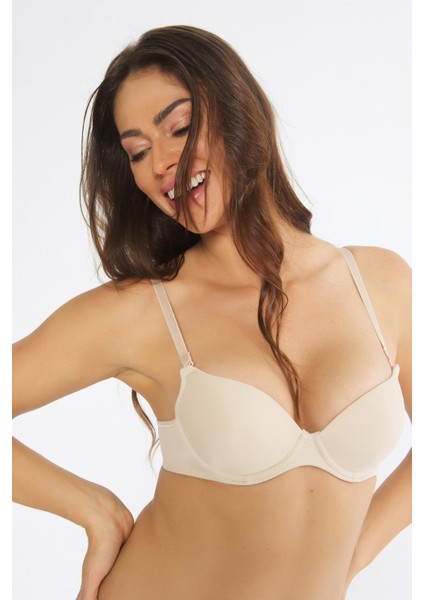 Kadın Ten Günlük Basic Dolgulu Push-Up Sütyen Orkide 2250 modelleri