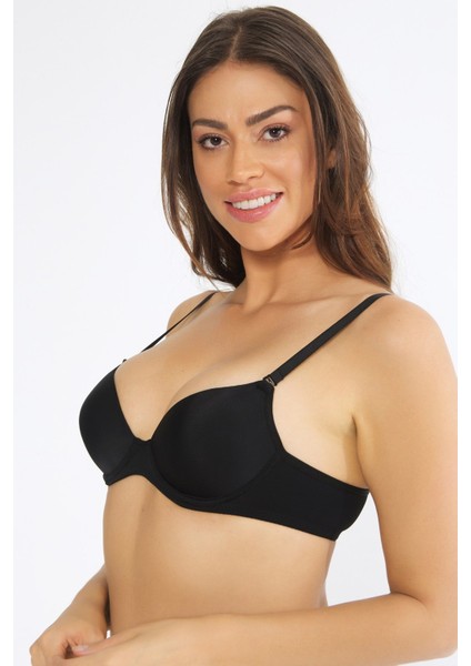 Kadın Siyah Günlük Basic Dolgulu Push-Up Sütyen Orkide 2250 modelleri