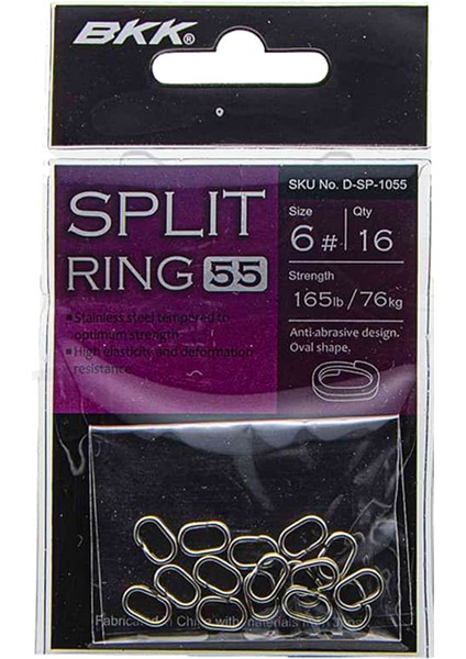 Split Ring 55 #6 75KG (16 Ad)