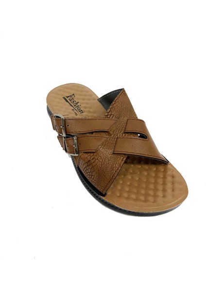 6683-24 Anatomik Erkek Terlik Açık Kahve 40-44