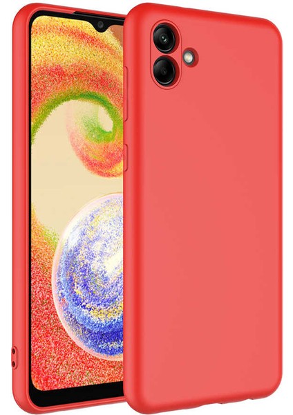 Samsung Galaxy A04 Kılıf Kamera Korumalı Içi Süet Dokulu Lansman Tipi Silikon