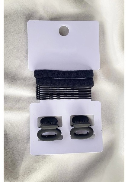 Siyah Renk Lastik Mandal Toka Set