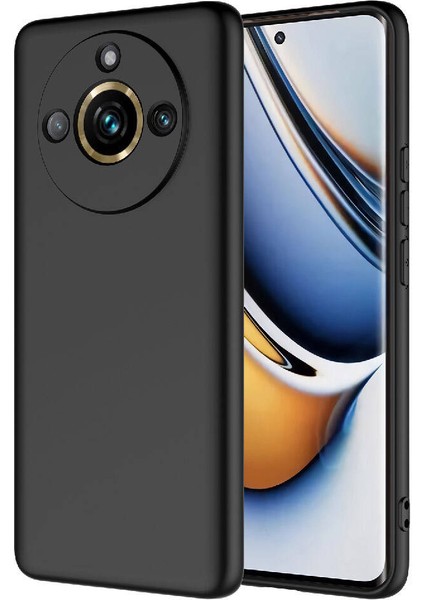 Realme 11 Pro Plus Kılıf Kamera Korumalı Içi Süet Dokulu Lansman Tipi Silikon