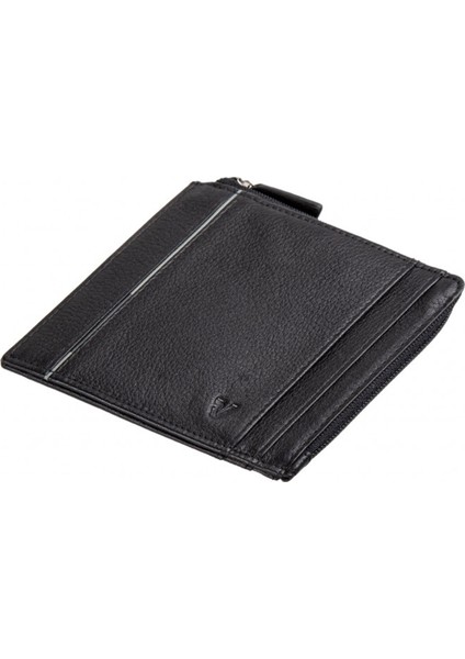 Erkek Cüzdan & Kartlık 41263801 Roncato Boston Credit Card Holder With Zipper Black