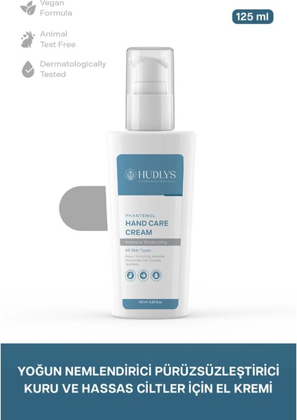 Yoğun Nemlendirici Pürüzsüzleştirici Kuru ve Hassas Ciltler İçin El Kremi 125 ml
