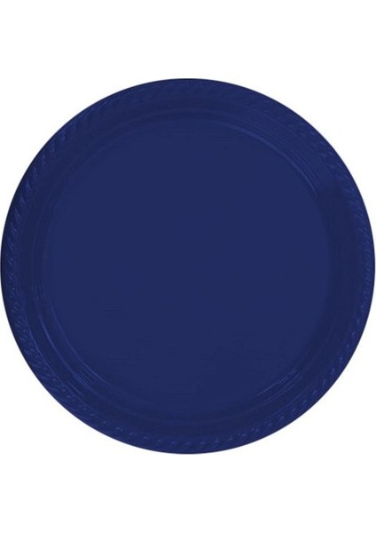 Lacivert Plastik Tabak 22CM 24 Adet