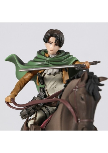 Attack On Titan Levi Ackerman Horse Riding Figür
