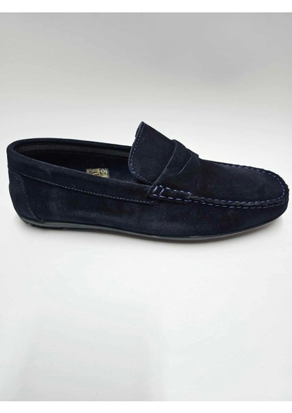 Deri Lacivert Esnek Rok Erkek Ayakkabı C-71125